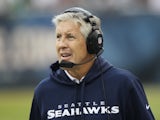 Seattle Seahawks coach Pete Carroll during the game with Chicago on December 2, 2012