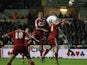 Middlesbrough's Seb Hines climbs highest but scores an own-goal on December 12, 2012