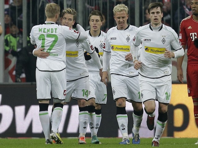 Borussia Monchengladblach's Thorben Marx celebrates scoring on December 14, 2012