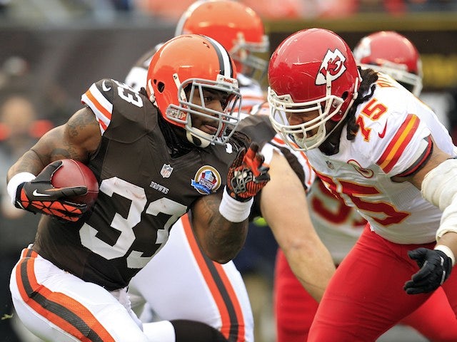 Trent Richardson of the Cleveland Browns on December 9, 2012