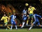 Norwich's Wes Hoolahan nods the ball in against Wigan on December 15, 2012