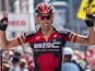 Italian Alessandro Ballan celebrates winning the final stage the Eneco Tour in Belgium on August 12, 2012