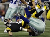 Steelers QB is sacked by the Cowboys in their defeat on December 17, 2012