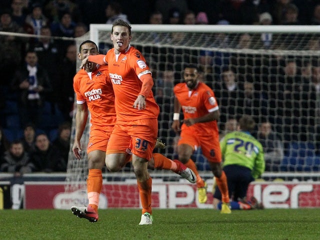 Millwall's Chris Wood celebrates his goal against Brighton on December 18, 2012 