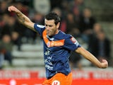 Montpellier's Cyril Jeunechamp in action against Nancy on October 29, 2011