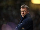 Everton manager David Moyes stares ferociously on December 22, 2012