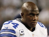 Dallas' DeMarcus Ware sitting on the bench versus the Eagles on December 2, 2012