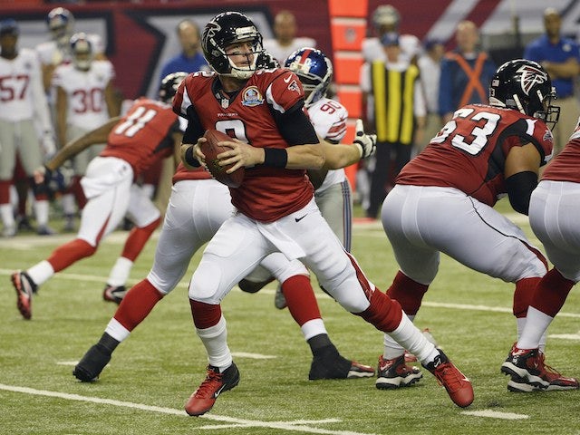 Atlanta Falcons quarterback Matt Ryan against the NY Giants on December 16, 2012