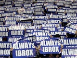 Rangers fans protest against the sale of Ibrox Stadium on December 18, 2012
