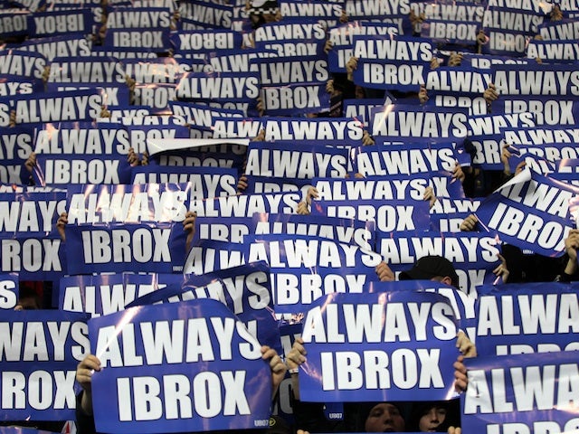 Rangers fans protest against the sale of Ibrox Stadium on December 18, 2012