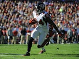 Falcons WR Roddy White with the ball against Tampa Bay on November 25, 2012