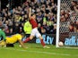 Nottingham Forest's Billy Sharp beats opposition to tap in his team's second goal on December 29, 2012