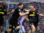Ivan Ramis is congratulated by team mate Gary Caldwell after scoring the opener against Aston Villa on December 29, 2012