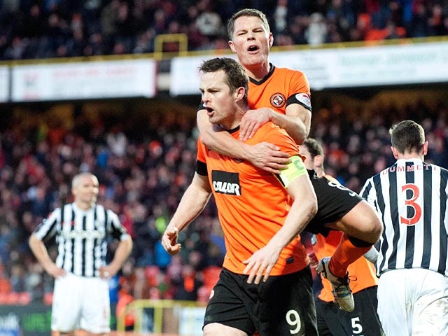 Half-Time Report: Late goals put Dundee Utd in front