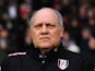 Fulham manager Martin Jol in the dugout in the game with Southampton on Boxing Day 2012