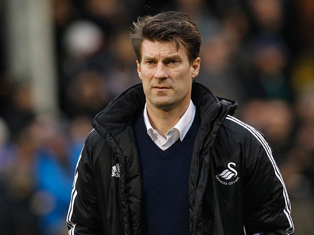 Swansea City manager Michael Laudrup during the match against Fulham on December 29, 2012