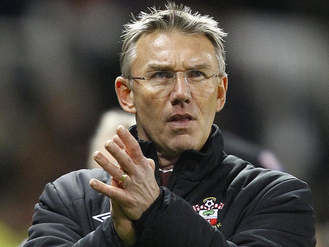 Southampton manager Nigel Atkins on the touchline on December 29, 2012