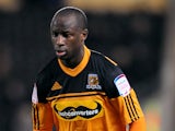 Hull City's Sone Aluko on November 27, 2012