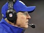 Giants coach Tom Coughlin on the sidelines against the Ravens on December 23, 2012