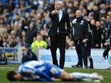 Newcastle manager Alan Pardew on the touchline following the sending off of Shola Ameobi against Brighton on January 5, 2013