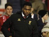 New Liverpool signing Daniel Sturridge in the stands ahead of their game with Sunderland on January 2, 2013