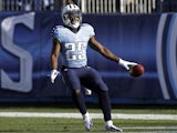 Titans RB Darius Reynaud celebrates a touchdown against the Jags on December 30, 2012