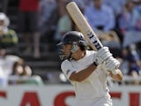 New Zealand's Dean Brownlie plays a shot against South Africa during the test match on January 4, 2013