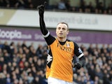 Fulham striker Dimitar Berbatov celebrates the first PL goal of 2013, following his goal against West Brom on January 1, 2013