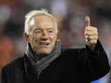 Dallas owner Jerry Jones on the field before the game with Washington on December 30, 2012