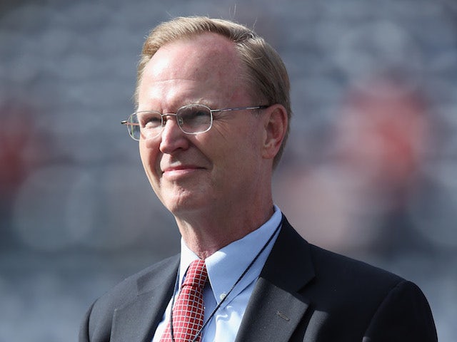New York Giants President and CEO John Mara looks on prior to the start of the game against the San Diego Chargers at Qualcomm Stadium on December 8, 2013