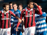 AC Milan's Kevin-Prince Boateng reacts after being racially abused during a match with Pro Patia on January 3, 2013