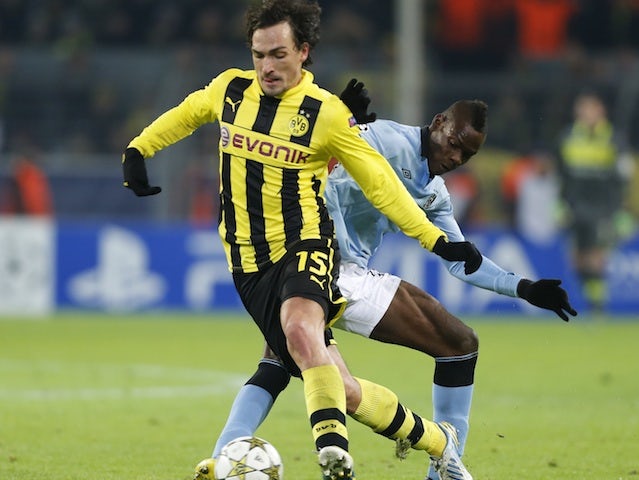 Dortmund defender Mats Hummels in action against Manchester City on December 4, 2012