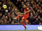 Liverpool's Raheem Sterling scores the opening goal in their match against Sunderland on January 2, 2013