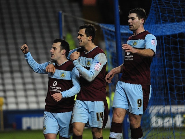 Burnley's Ross Wallace celebrates his penalty against Sheffield Wednesday on January 1, 2013