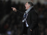 West Ham manager Sam Allardyce on the touchline against Norwich on January 1, 2013