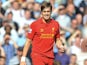 Sebastian Coates playing for Liverpool against Man City on August 26, 2012