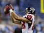 Falcons TE Tony Gonzalez takes a catch in the game with Detroit on December 22, 2012