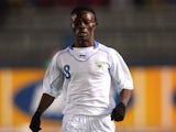 DR Congo's Tresor Mputu on African Nations Cup duty against Togo on January 21, 2006