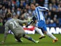 Brighton's Will Hoskins slots the second goal home against Newcastle on January 5, 2013