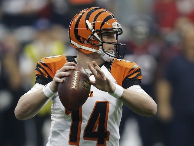 Bengals QB Andy Dalton in action against the Texans on January 5, 2013