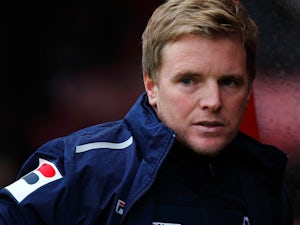 Bournemouth manager Eddie Howe during the match against Swindon on January 12, 2013