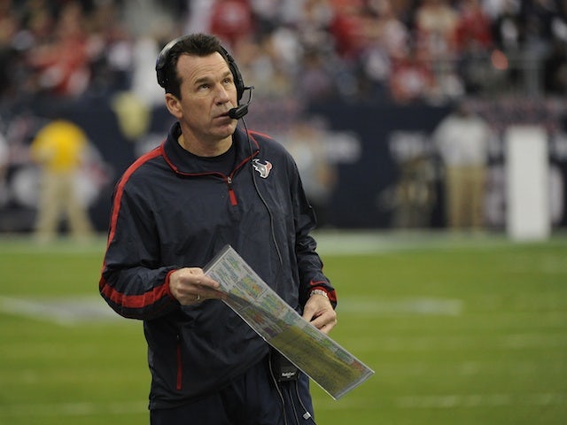 Texans Head Coach Gary Kubiak during the game with the Bengals on January 5, 2013