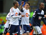 Keith Andrews celebrates after converting a penalty to equalise against Millwall on January 12, 2013