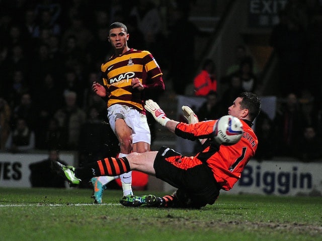 Result: Bradford City take first-leg lead over Aston Villa ...