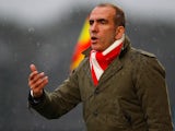 Swindon Town manager Paolo Di Canio during the match against Bournemouth on January 12, 2013