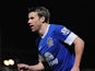 Seamus Coleman celebrates scoring Everton's fourth goal against Cheltenham in the FA Cup on January 7, 2013