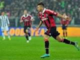 Milan forward Stephan El Shaarawy celebrates a goal against Juventus in the Italian Cup on January 9, 2013