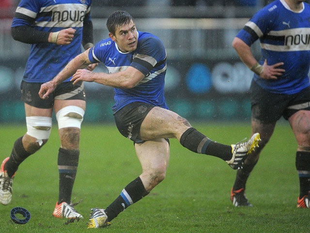 Tom Heathcote converts a penalty against Agen on January 12, 2013