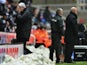 Newcastle boss Alan Pardew looks away after his side concede a second goal to Reading on January 19, 2013