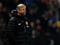 Arsenal manager Arsene Wenger on the touchline during the FA Cup third round replay against Swansea on January 16, 2013